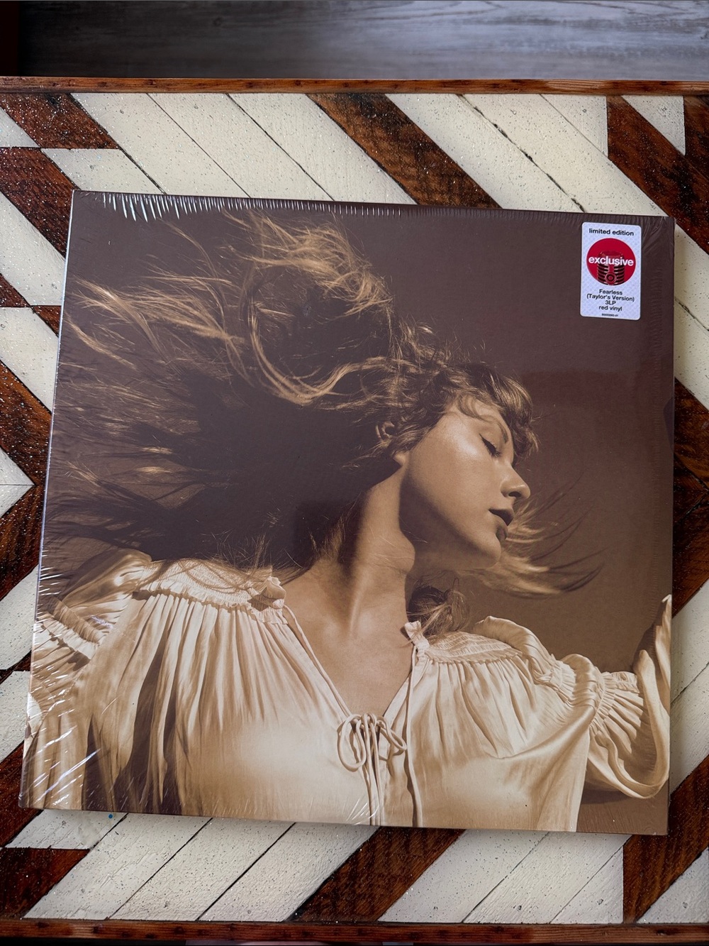 Taylor Swift Beige Brown Vinyl Album Cover
